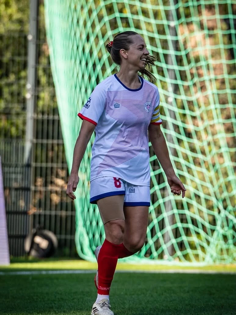 Mini Football USA white away kit with striped star graphic